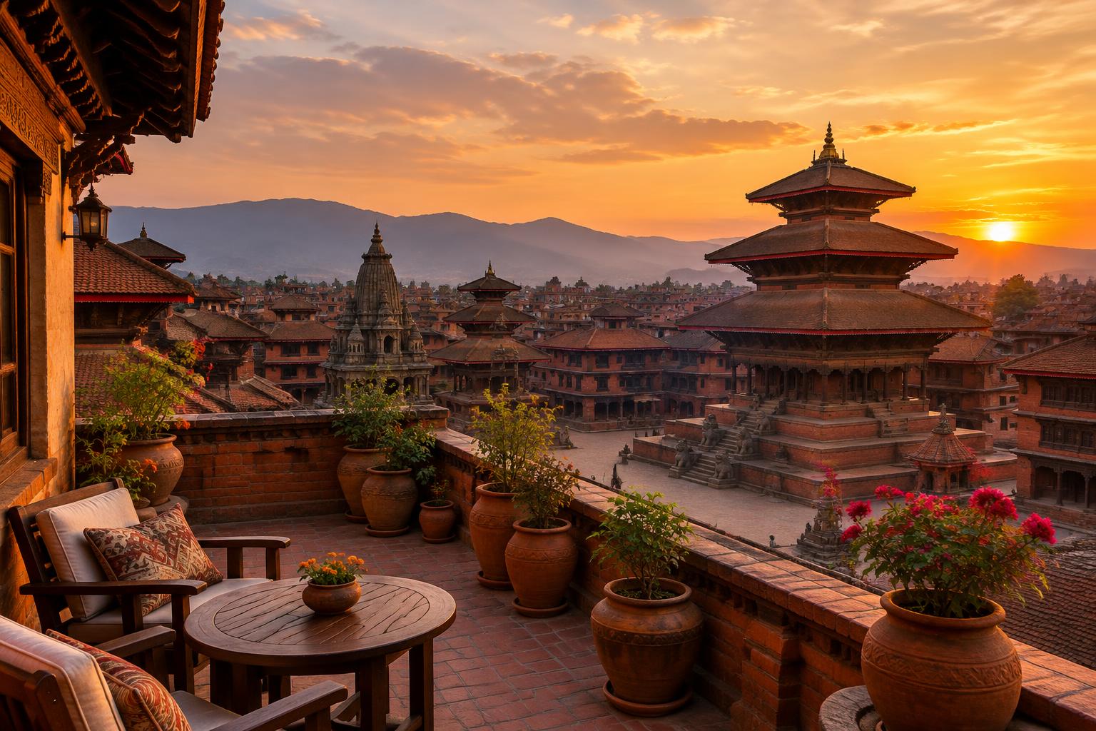 Bhaktapur Durbar View, Bhaktapur